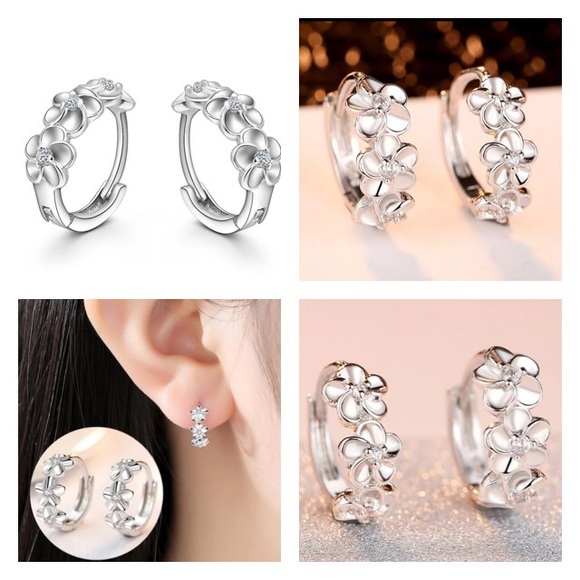 💙💎GRATEFUL💙MAKER💎💙 Jewelry - TINY!🌺FLOWER HUGGIES!💎💙💎💲FIRM🛍➕BUNDLE 4 %OFF